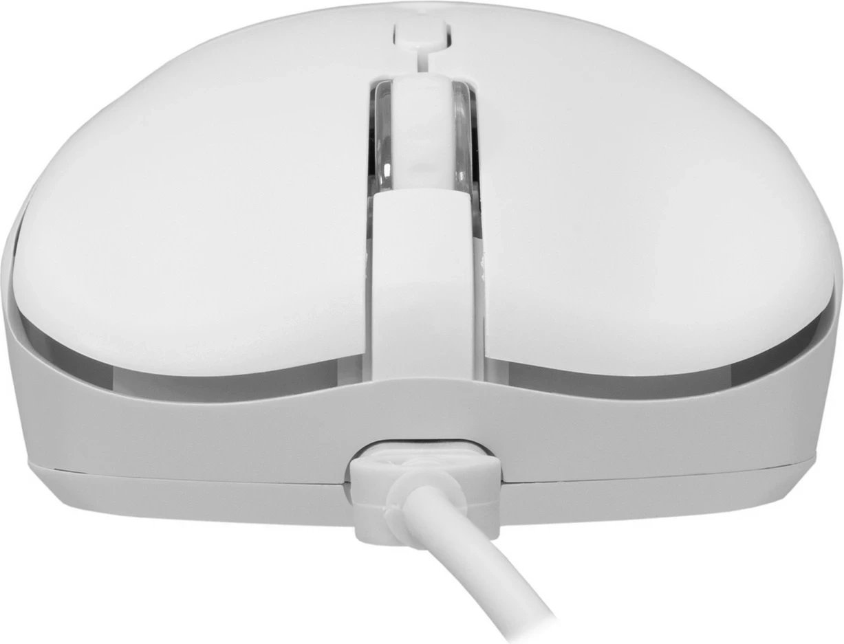 Tastierë me maus Baracuda Orca BGC-011, RGB, full-size, bardhë