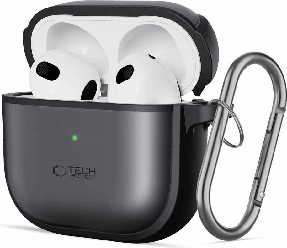 Mbështjellës Tech-Protect Slim Hook për AirPods 4, i zi