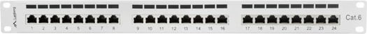 Patch panel Lanberg PPS6-1024-S, 24 porta, 1U, Cat 6, gri