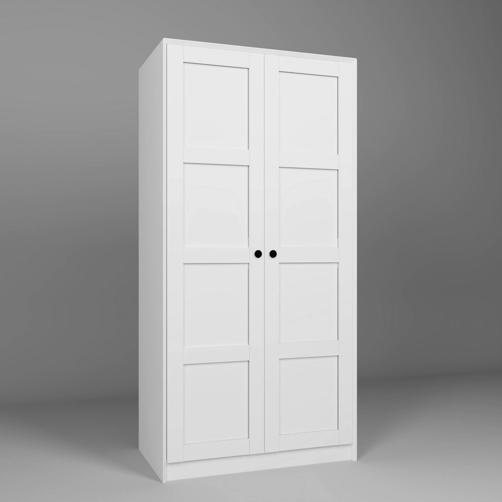 Dollap shumëpërdorimësh, ngjyrë e bardhë, Skye Decor Lucas 1600-80