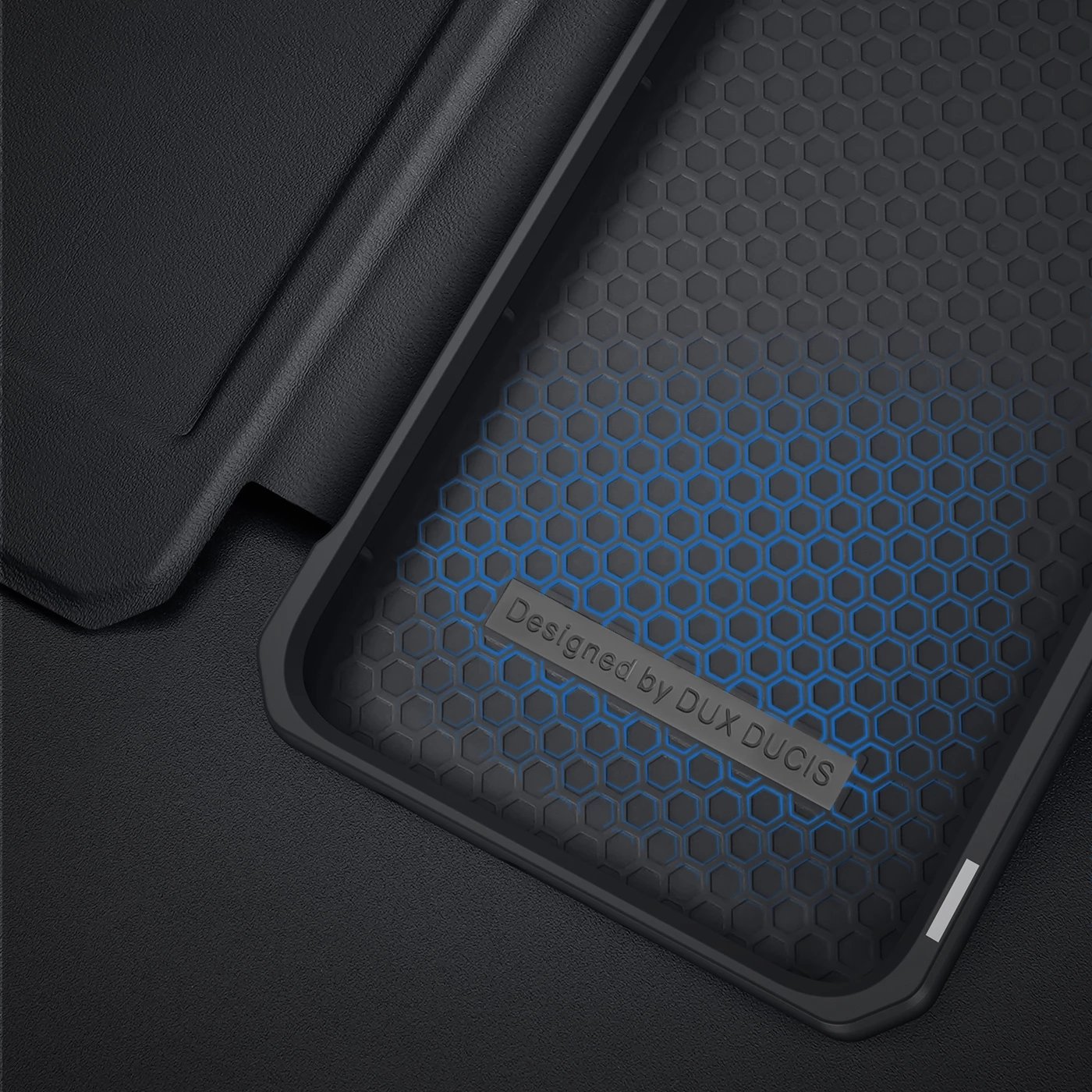Mbështjellës Dux Ducis Skin X për Samsung Galaxy A73, me kapak dhe xhep, i zi