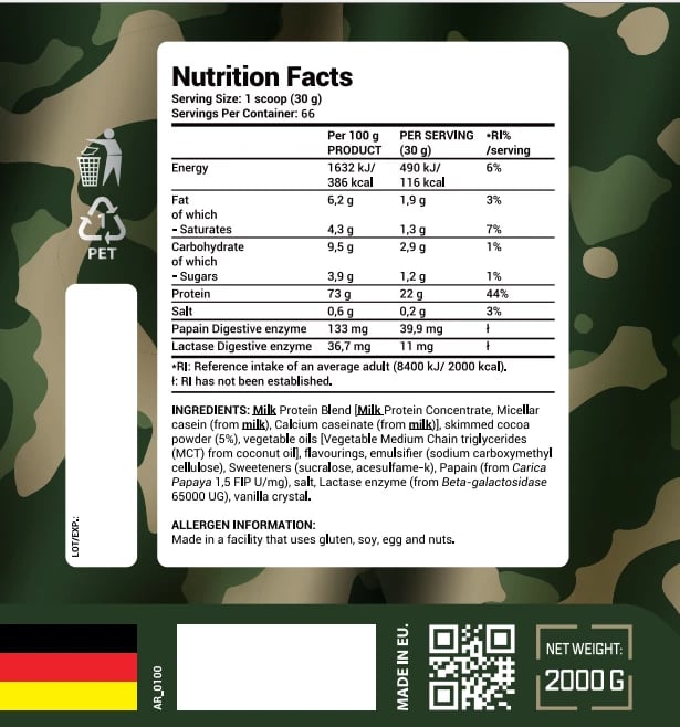 ARMY1 Casein Charger 2kg