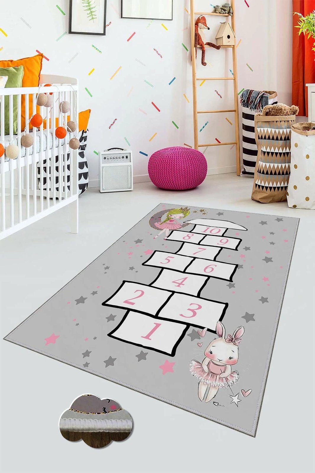 Qilim për fëmijë, shumëngjyrësh, Conceptum Hypnose, HMNT523, 140x220cm