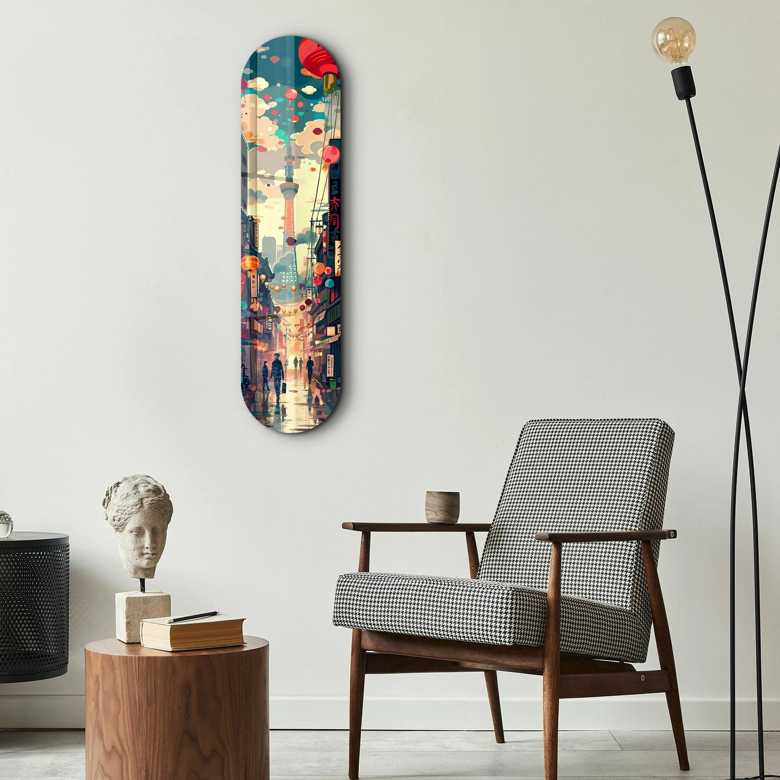 Pikturë dekorative prej xhami të temperuar, Wallity, Tokyo