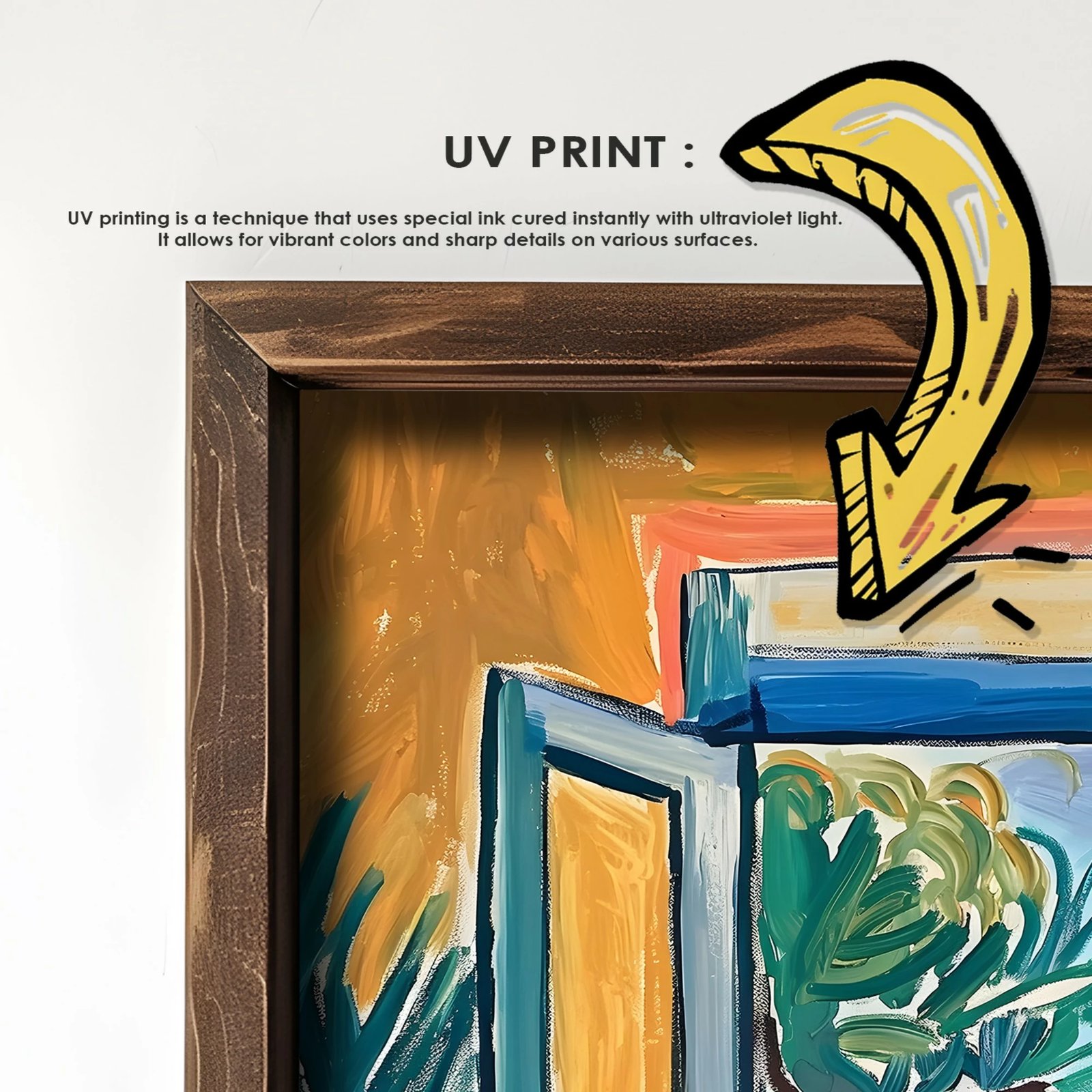 Pikturë dekorative me kornizë MDF, Wallity, GE023-L