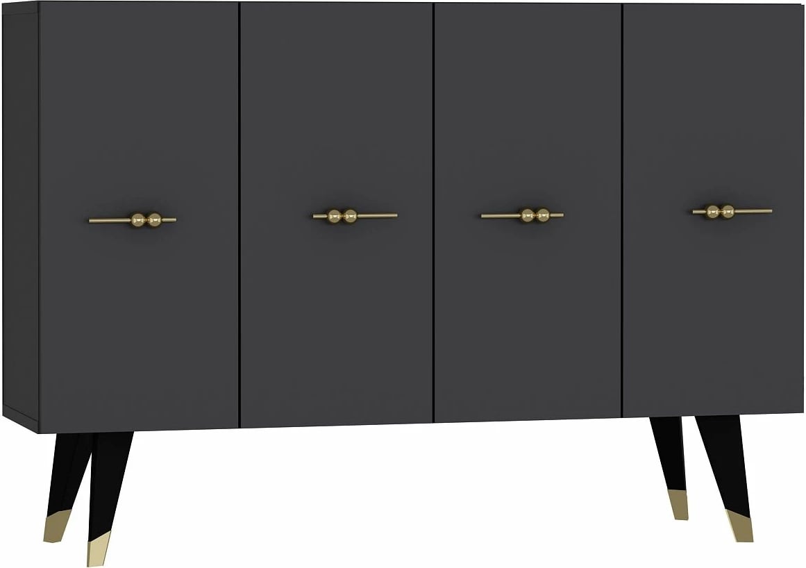 Konsol Skye Decor, ngjyrë ari dhe antracit, Quart Salkım