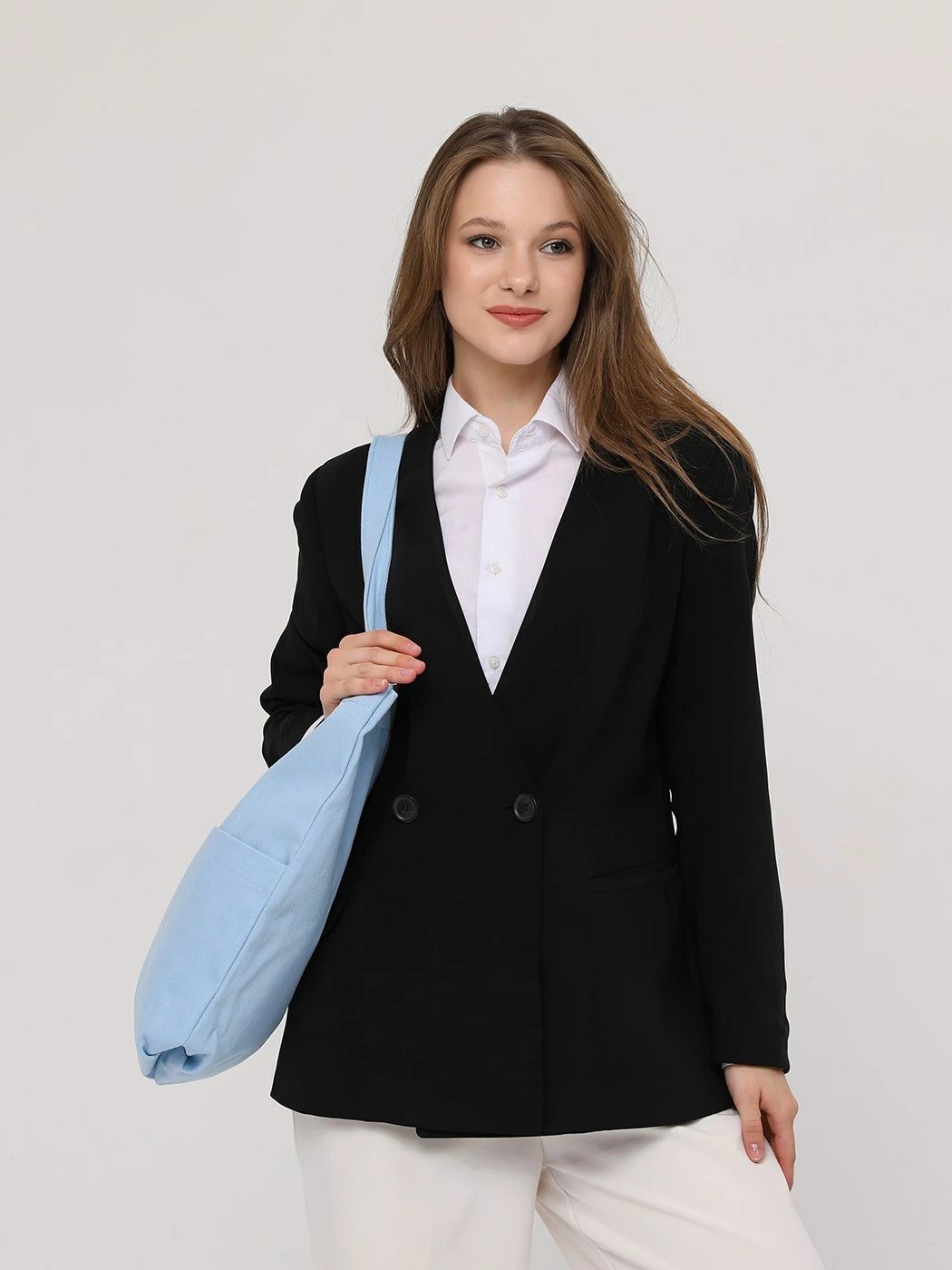 Torbë tote Zoozie Bags, ngjyrë e kaltër, 2069
