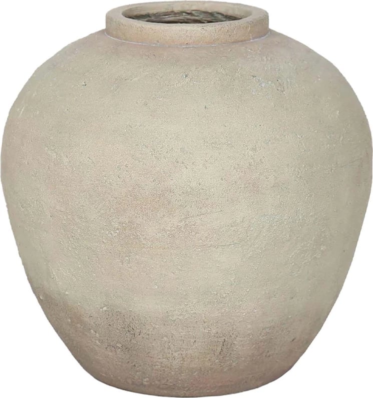 Vazo Sikinos, MgO, ngjyrë bezhë, 46x46x48cm