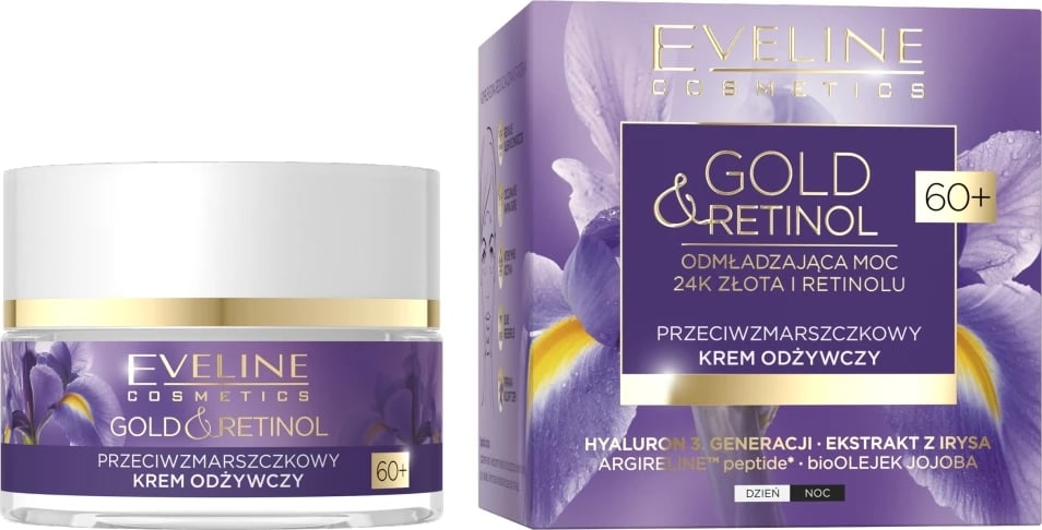 Krem fytyre anti-rrudhë Eveline Cosmetics Gold & Retinol për femra, 50ml
