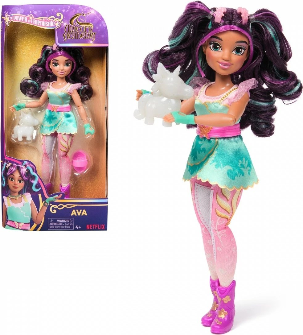 Kukull lodër Spin Master Unicorn Academy Fashion Ava, 24 cm, për vajza