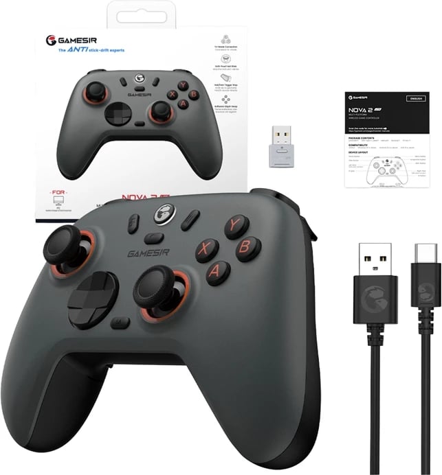 Gamepad GameSir Nova 2 Lite wireless, gri Gamepad GameSir Nova 2 Lite wireless, gri