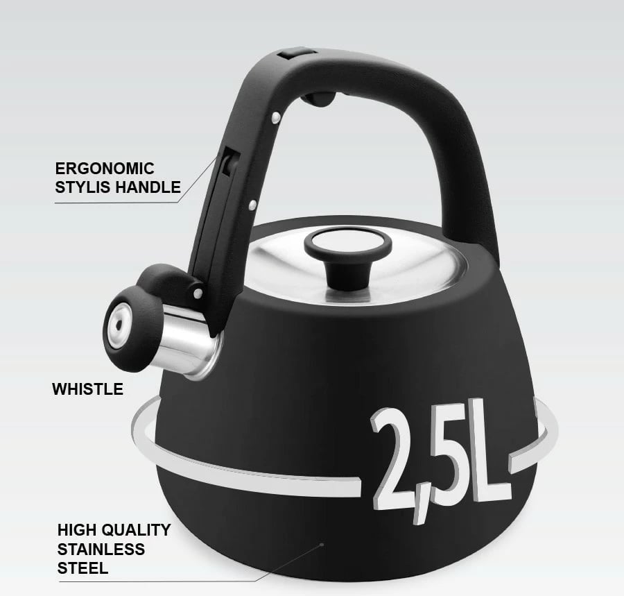 Çajnik jo-elektrik Feel-Maestro MR-1318-BLACK 2.5 L, i zi