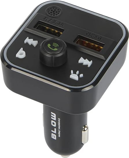 Transmetues FM Bluetooth BLOW 74-164#, 2x USB, QC3.0, RGB, i zi