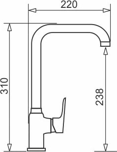 Rubinet kuzhine PYRAMIS SILVIO, granit, e zezë me pika