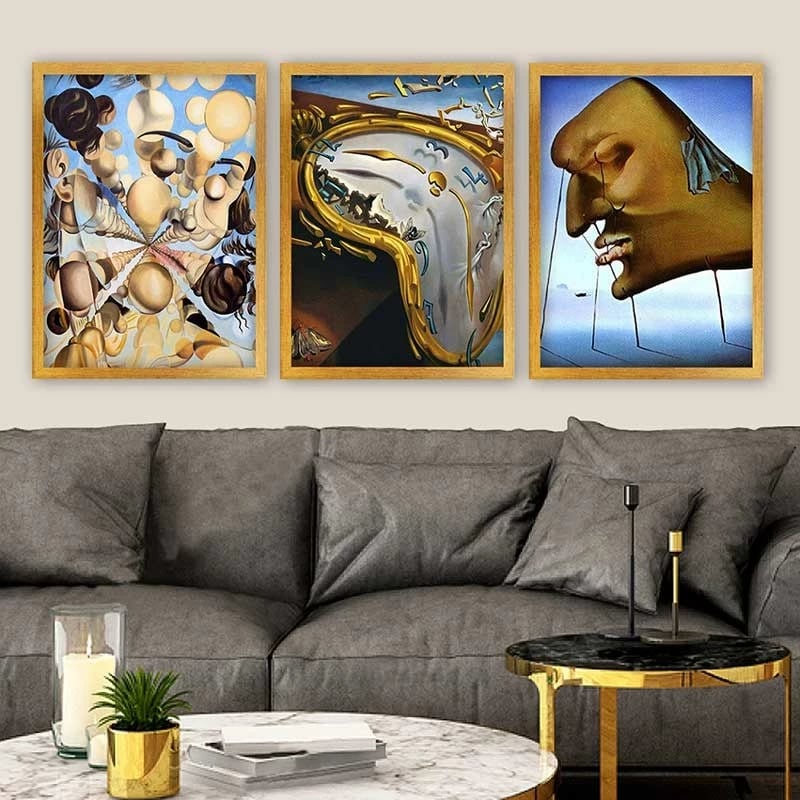 Pikturë dekorative me kornizë (3 copë), Wallity, 3AC_UN54434_3545