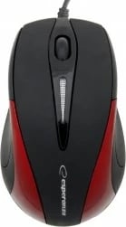 Maus Esperanza EM102R, USB Type-A, Optik, 800 DPI, e kuqe