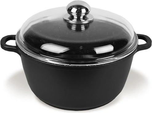 Tenxhere Maestro MR-4628C me kapak, 28 cm, 5.8 L, e zezë