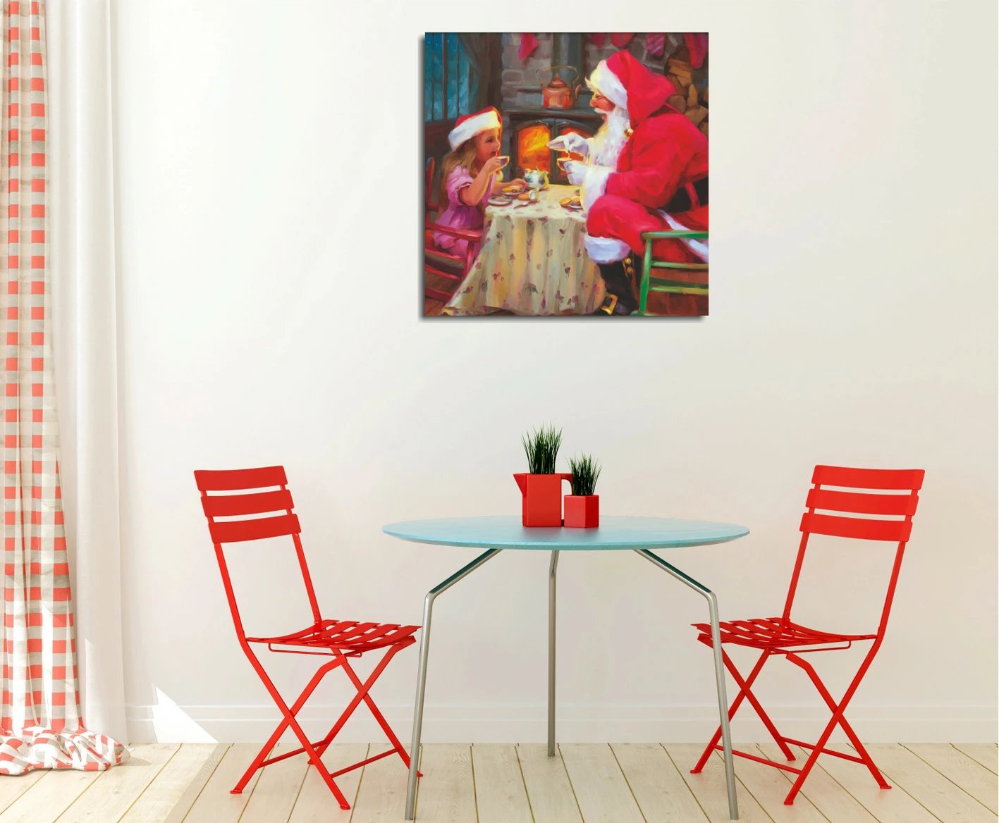 Pikturë dekorative në kanavacë Wallity, KC192, shumëngjyrëshe, 45x45cm