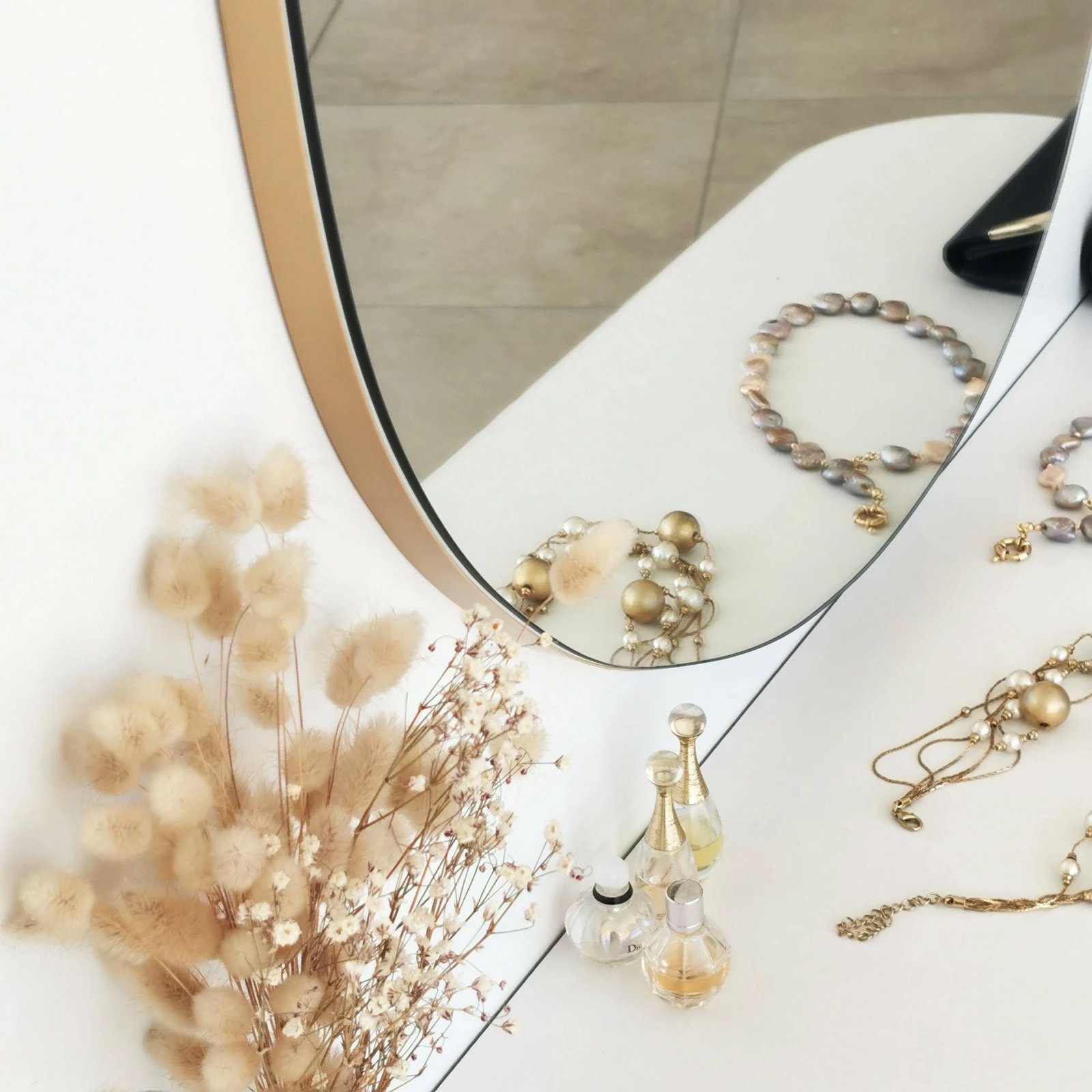 Pasqyrë Hanah Home, Asso, ngjyrë ari, 70x67cm