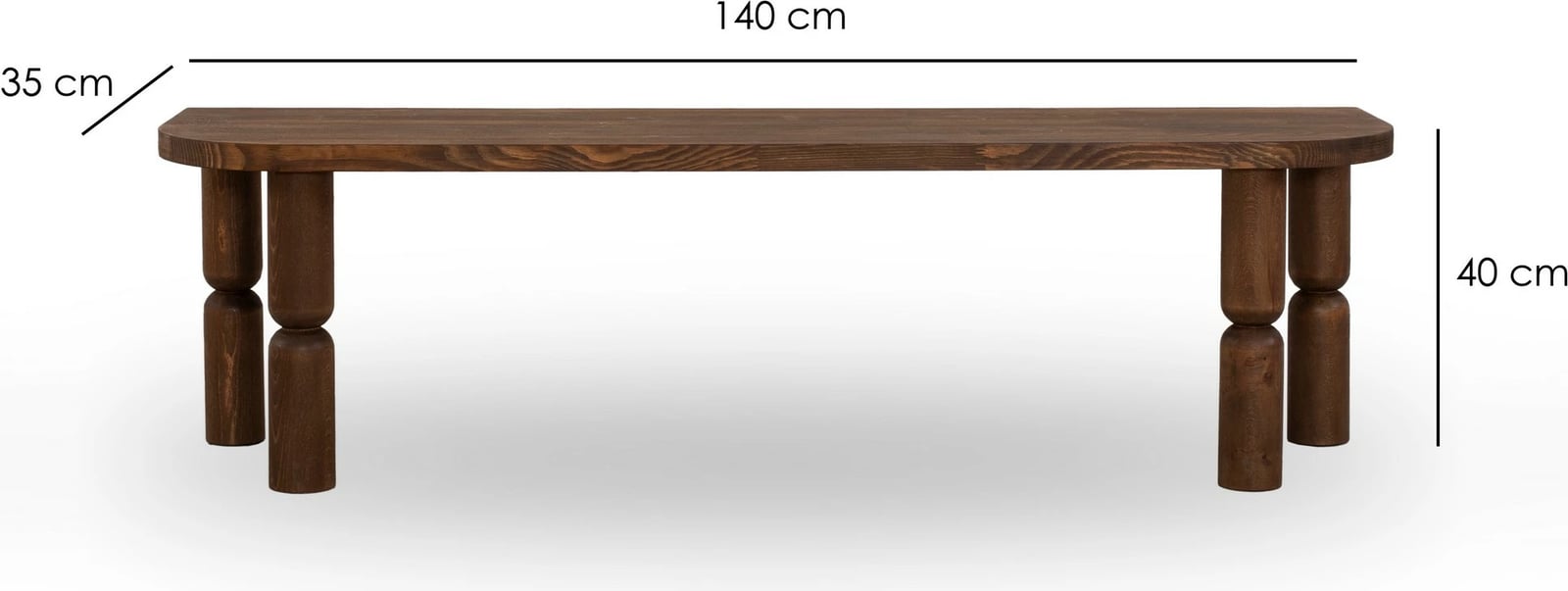 Komodë TV Skye Decor, Ida, ngjyrë arre