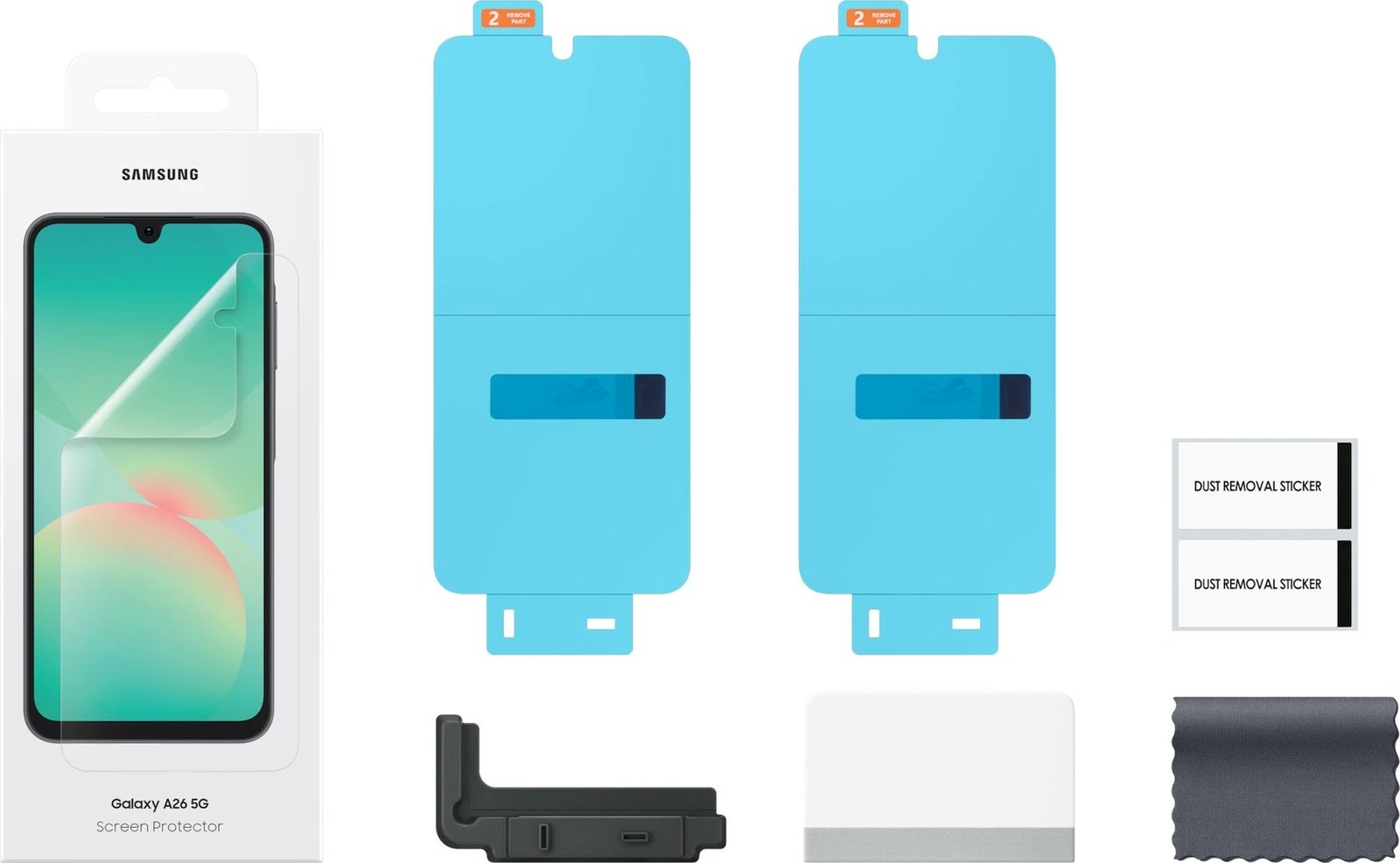 Mbështjellës ekrani Samsung EF-UA266, Galaxy A26 5G, rezistent ndaj gërvishtjeve, transparent