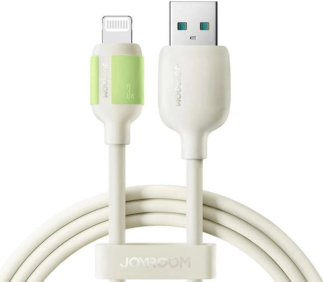 Kabllo karikimi Joyroom S-A53, USB-A në Lightning, 2m, 3A, Bezhe