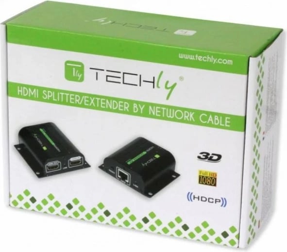 Adapter HDMI Extender Techly 020706, FullHD, IR, i zi