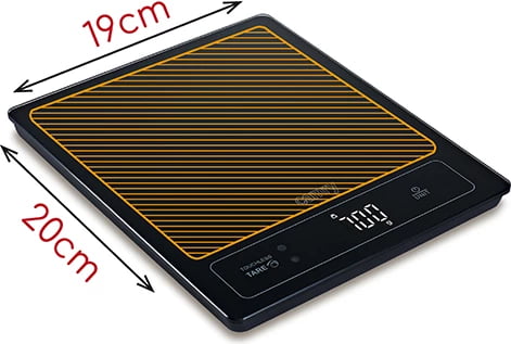 Peshore kuzhine, Camry CR 3175, 15 kg, njësi g/ml/lb:oz/fl'oz, ekran LED, platformë qelqi 24x20 cm, e zezë