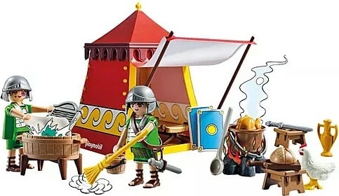 Set lodrash Playmobil Asterix 71829, tendë legjionari me 51 pjesë, shumëngjyrëshe