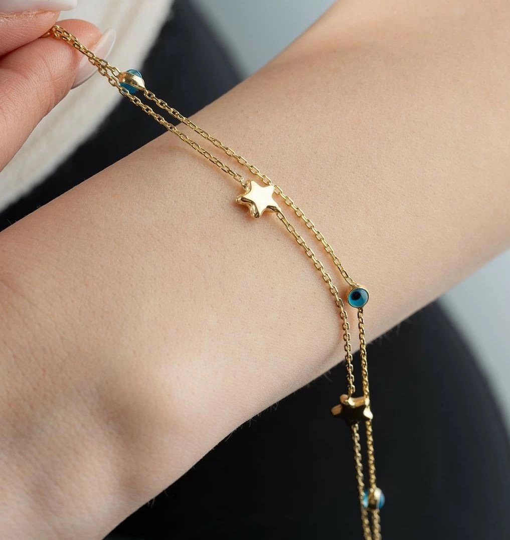 Byzylyk argjendi Jumeon, ngjyrë ari dhe tyrkiz, NRZ999379