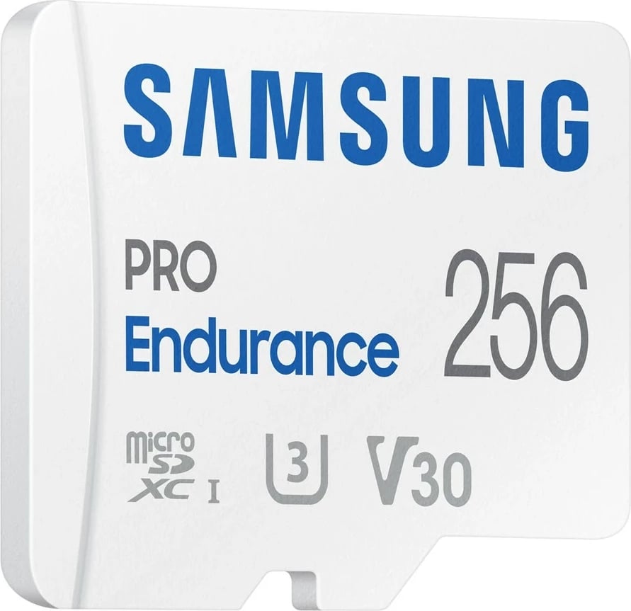 Kartelë memorie Samsung PRO Endurance, 256 GB, microSDXC, e bardhë