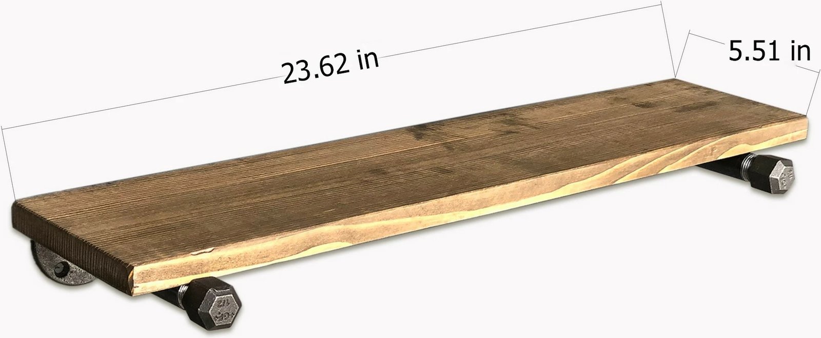 Raft muri me tuba, ngjyrë arre e zezë, Boruraf113 Raft muri me tuba, ngjyrë arre e zezë, Boruraf113