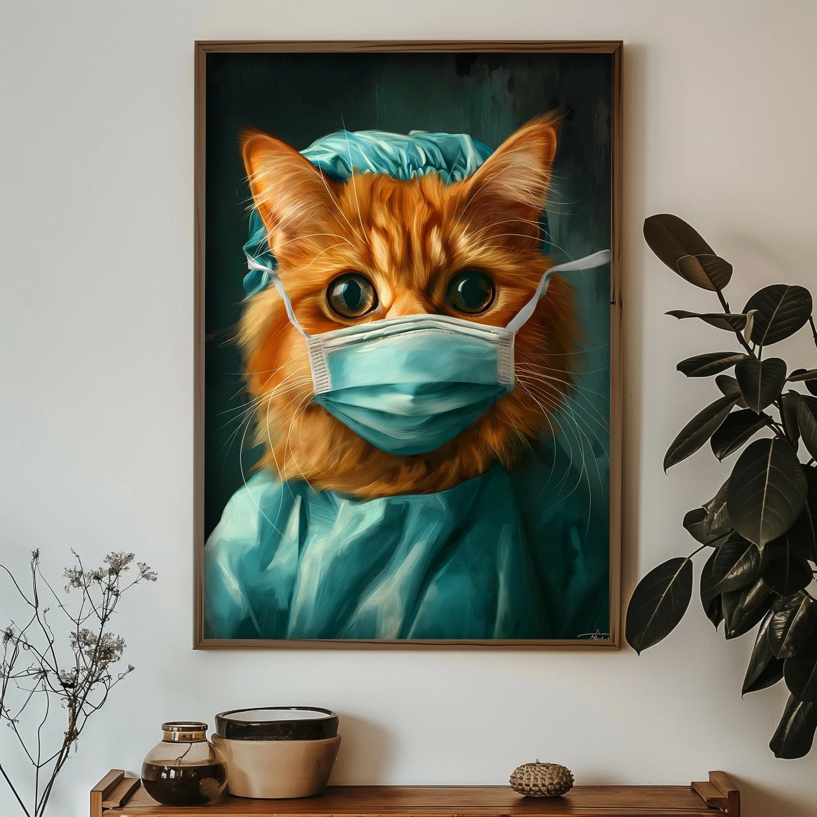 Pikturë dekorative me kornizë, MDF, Wallity, GE044-L, shumëngjyrëshe