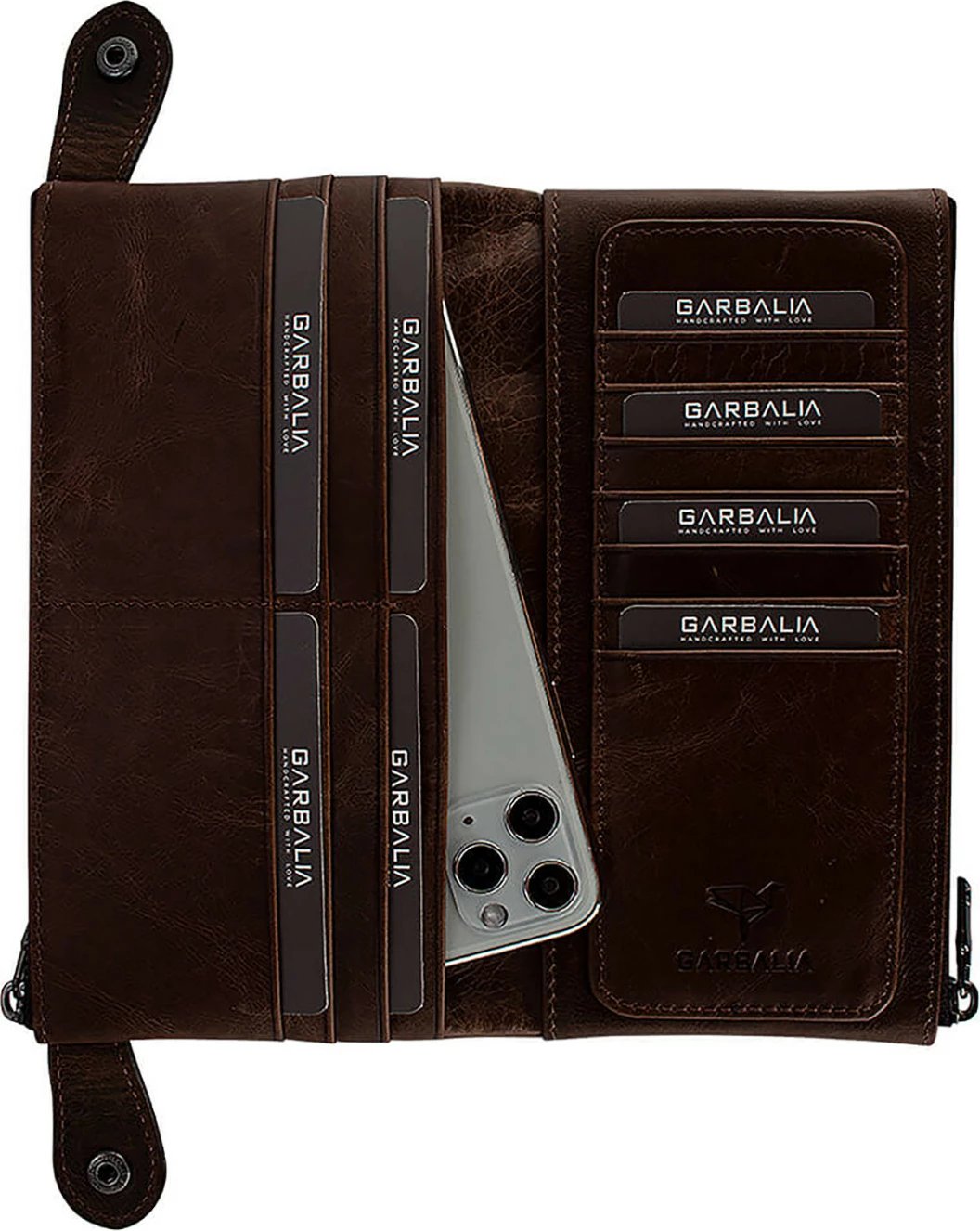 Portofol unisex Zoozie Bags, ngjyrë kafe, Roosevelt