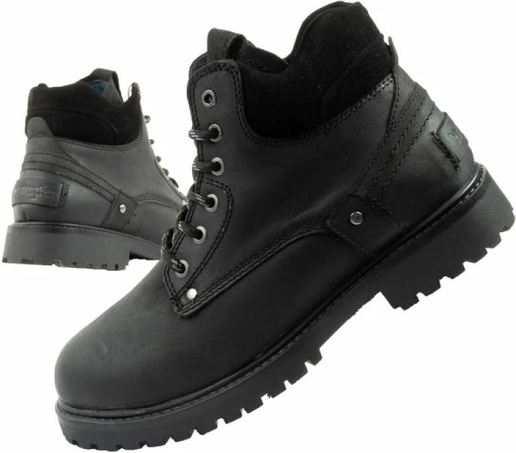 Çizme meshkuj Wrangler, të zeza