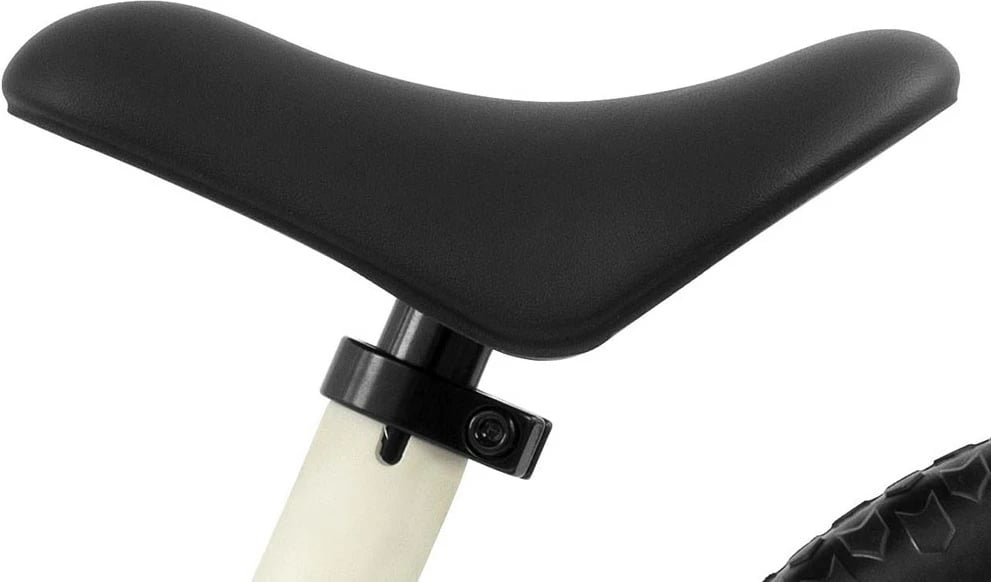 Bicikletë balancuese fëmijësh, Milly Mally Ranger Flash, rrota 12" EVA pa fryrje, kornizë kompozite e lehtë, sedile e rregullueshme, e bardhë