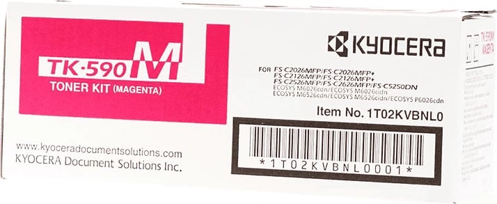 Toner, Kyocera, TK-590M (1T02KVBNL0), 5000 faqe, standard, magenta