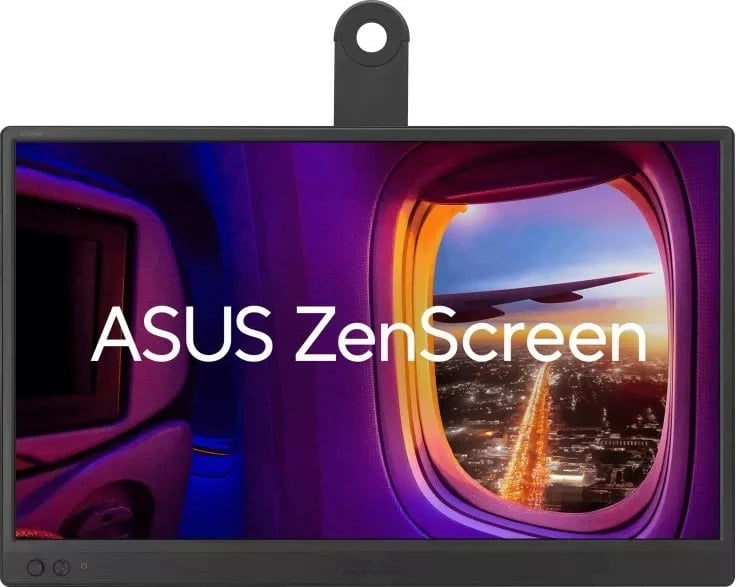 Monitor portativ Asus ZenScreen MB169CK, 15.6", IPS, FHD, USB-C, mini HDMI, Zi