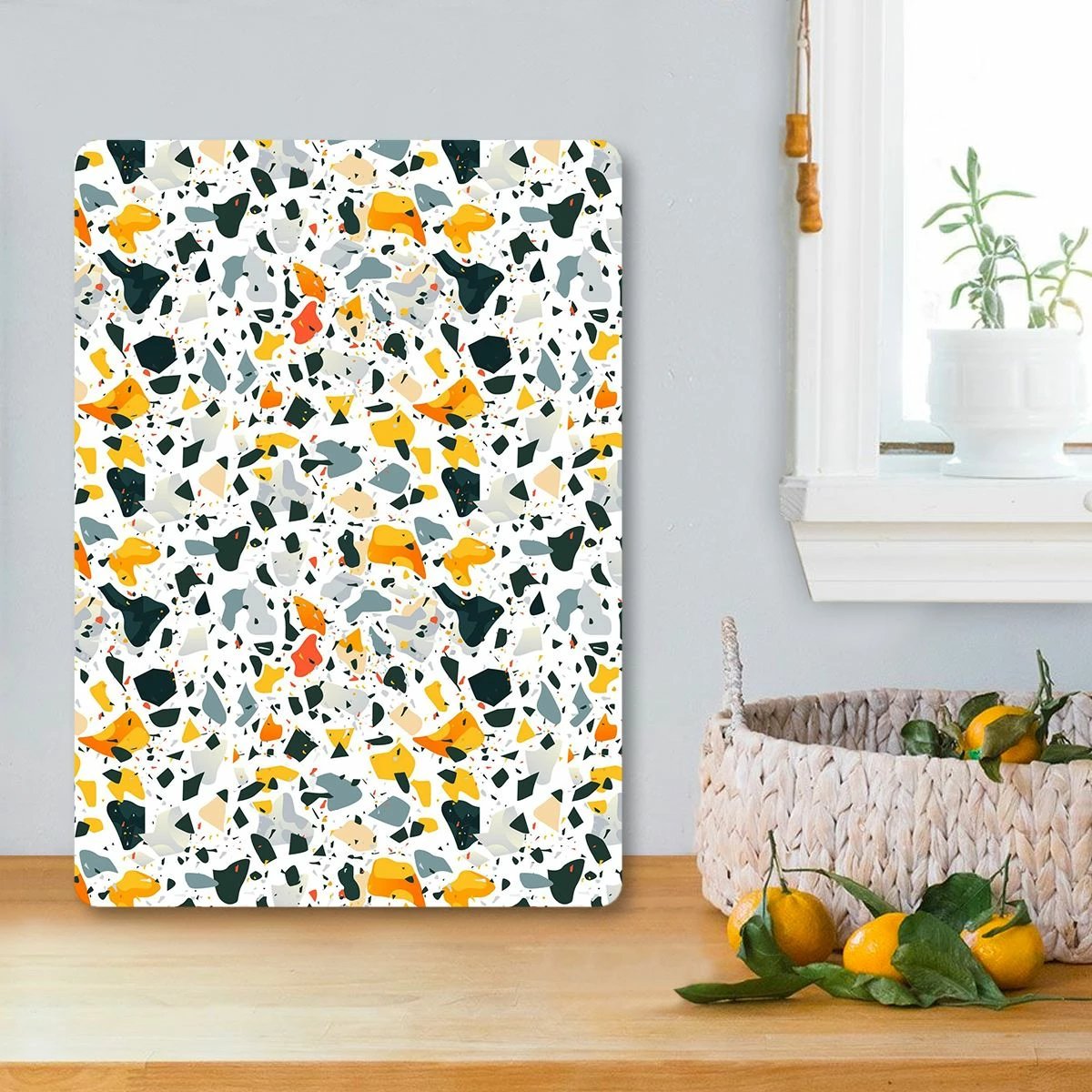 Dërrasë prerëse prej xhami të temperuar, shumëngjyrëshe, Hermia Ckt64 - 3040, 30x40cm Dërrasë prerëse prej xhami të temperuar, shumëngjyrëshe, Hermia Ckt64 - 3040, 30x40cm