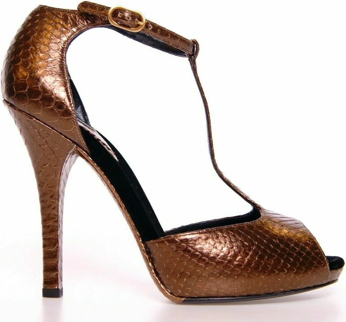 Sandale me taka për femra Dolce & Gabbana, bronz