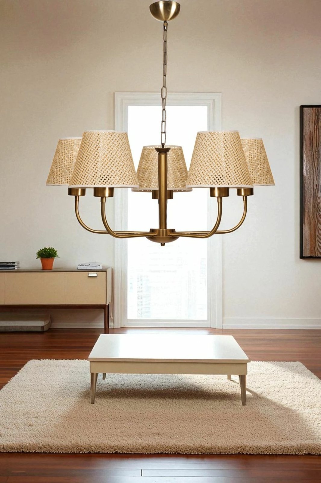 Llambadar Opviq, 8983-5, bezhë dhe ari