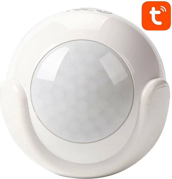 Sensor lëvizjeje Neo NAS-PD01W, Wi-Fi, Tuya Smart Life, i bardhë