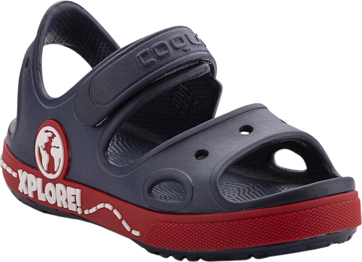 Sandale për fëmijë Coqui, navy-red