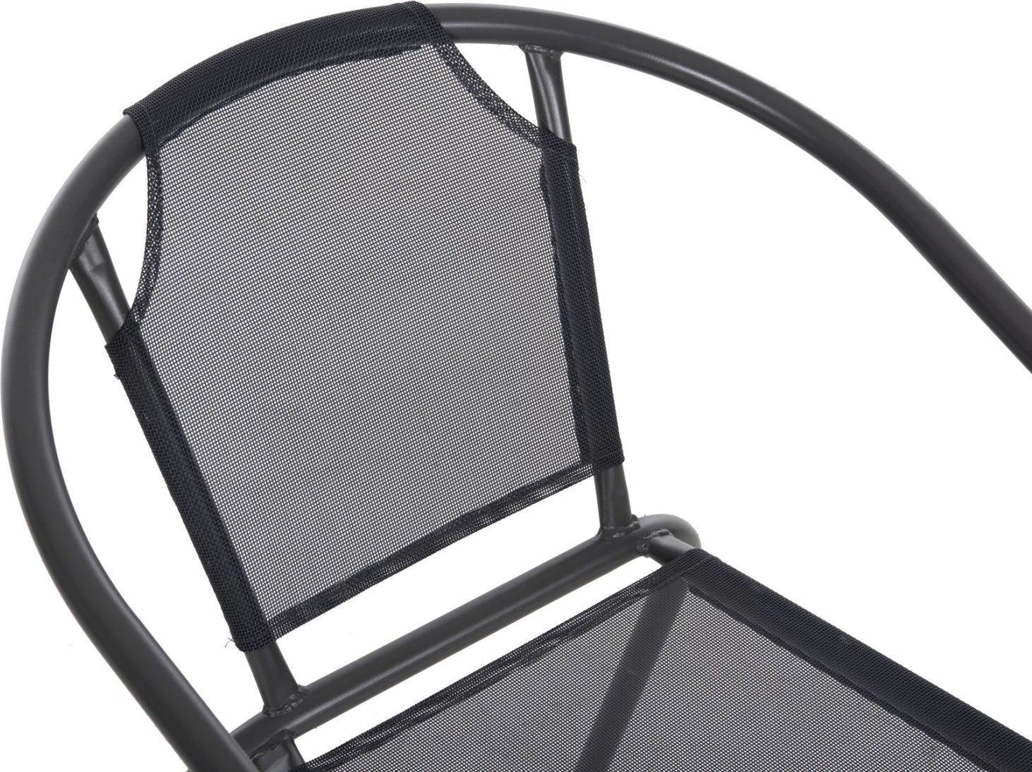 Karrige për jashtë LEDAN FH5977.01 metal & textilene, ngjyrë gri, 55x58x72H cm