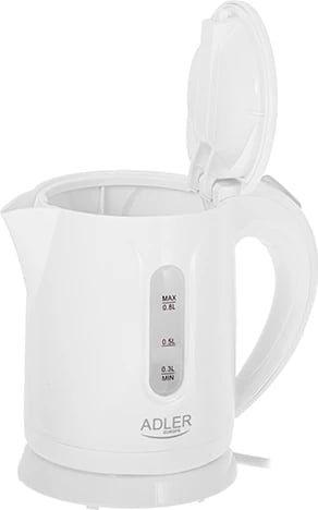 Çajnik elektrik Adler AD 1371 0.8 L 850 W plastik i bardhë