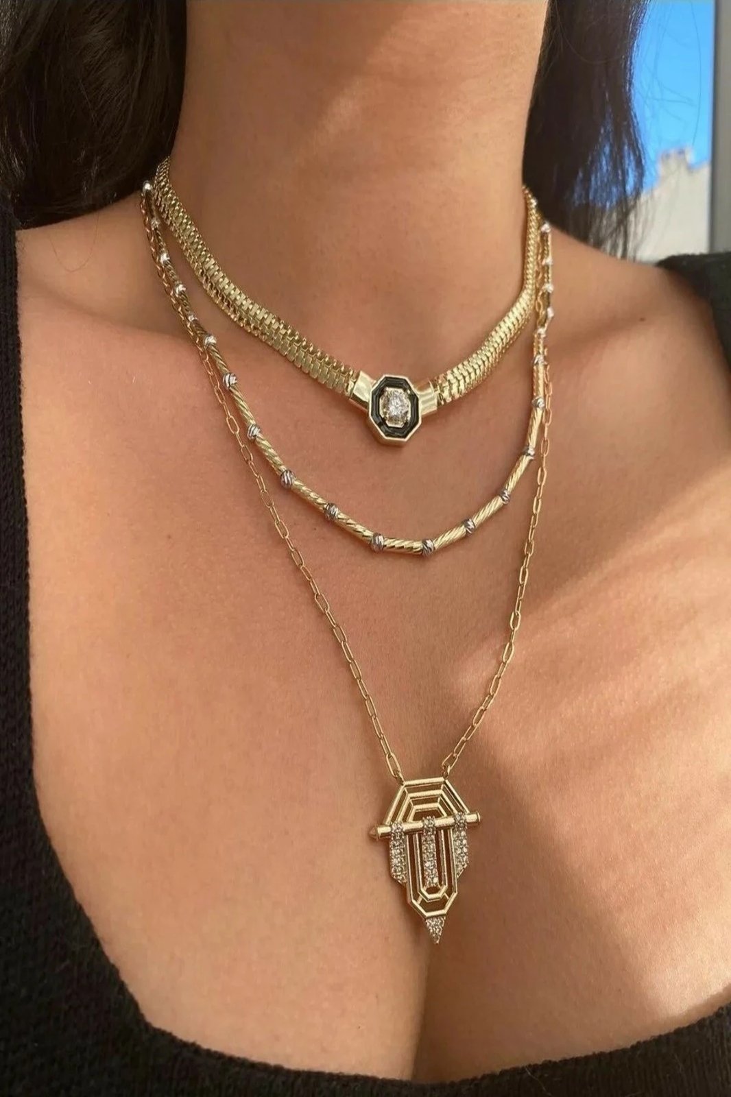 Qafore metalike ngjyrë ari, Elika, ELKGC68401