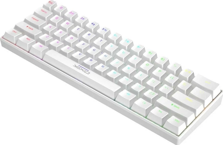 Tastierë mekanike Yaxo Nuxlak Outemu RS, RGB, 61 taste, e bardhë