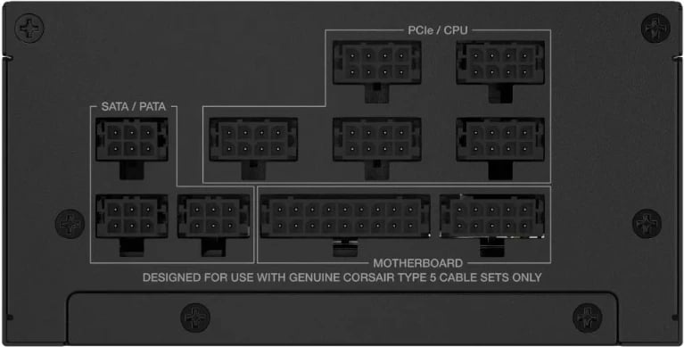 Kasë Corsair SF Series SF850, 850 W, 80 PLUS Platinum, Modular, e zezë