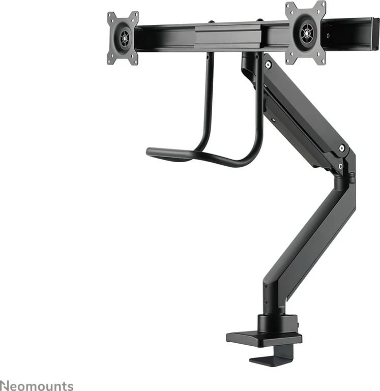 Krah monitori Neomounts NM-D775DXBLACK, për 2 ekrane, 32 inç, kapëse/gromet, i zi