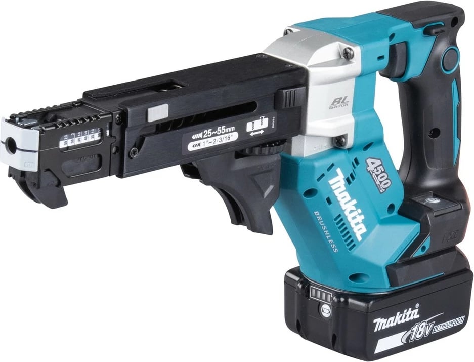 Vidhexhveshës Makita DFR552Z, 18V, brushless, Li-Ion, zi/blu